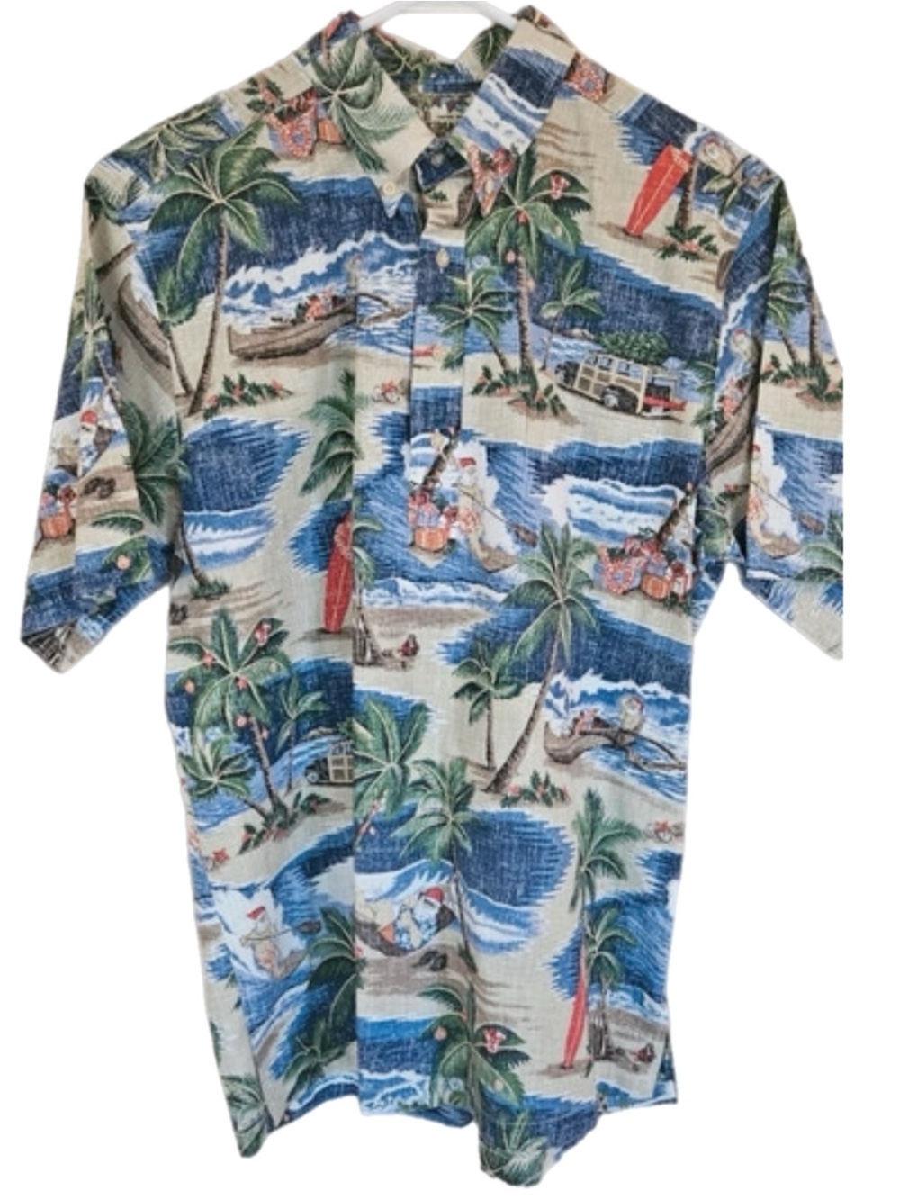 Reyn Spooner 2016 Mele Kalikimaka Christmas Hawaiian Shirt Large (Limited Issue)